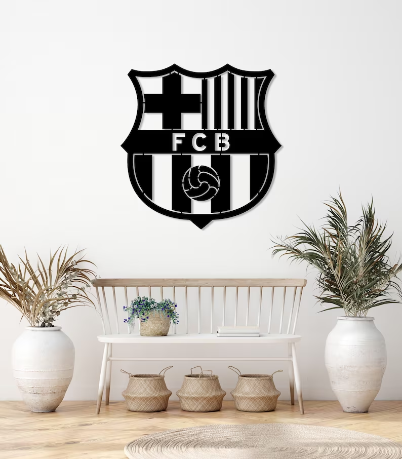 Classic Football Team Metal Wall Sign